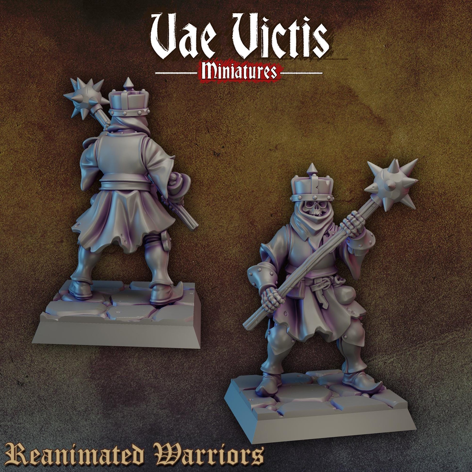 Reanimated Warriors Vol. 2 | Vae Victis Miniatures | 32mm Scale Resin Printed Tabletop RPG Figures for Tabletop Roleplaying or Wargaming