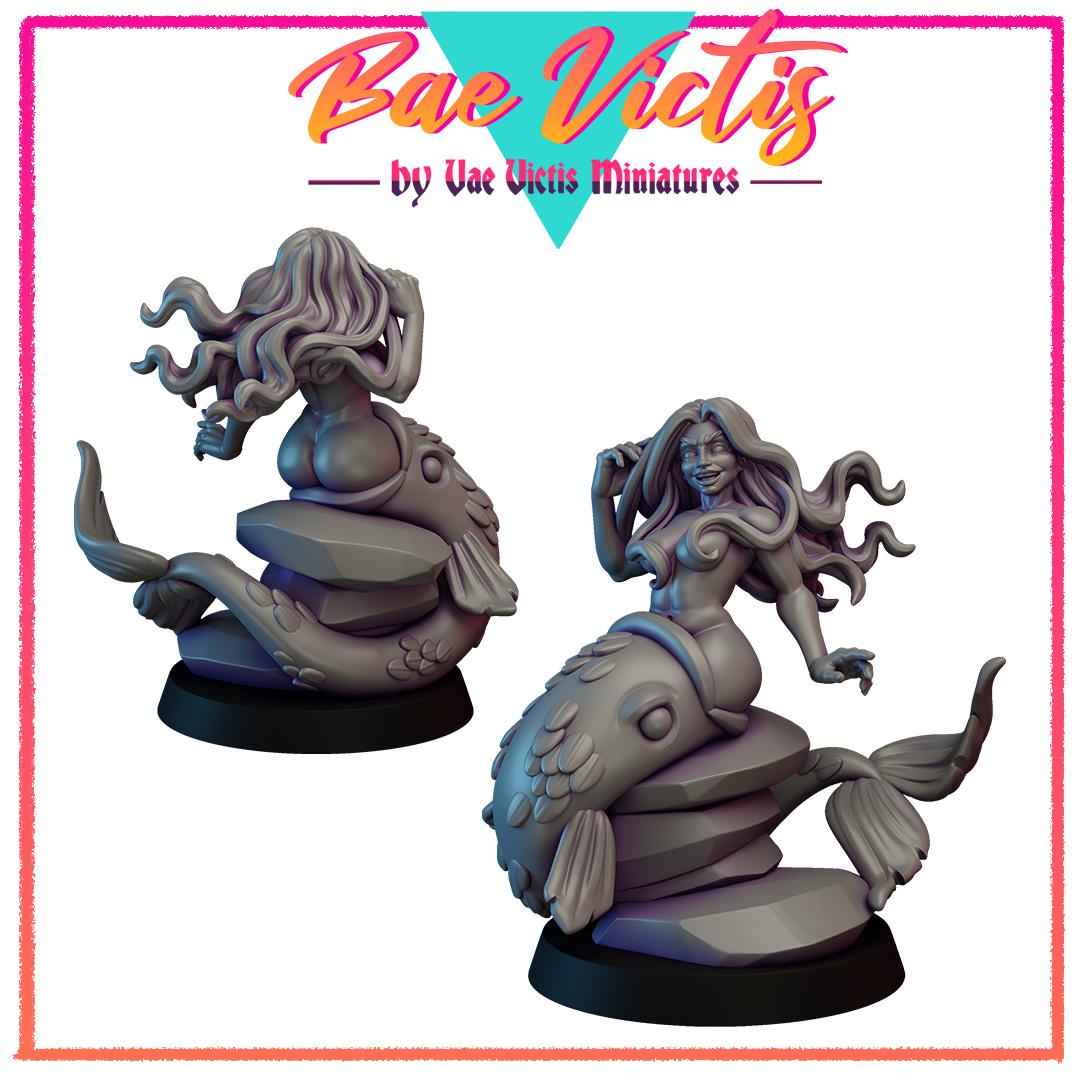 Pretend Mermaid | Bae Victis | Vae Victis Miniatures | 32mm Scale Resin Printed Tabletop RPG Figures for Tabletop RPG's or Wargaming
