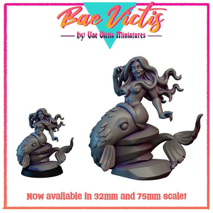 Pretend Mermaid | Bae Victis | Vae Victis Miniatures | 32mm Scale Resin Printed Tabletop RPG Figures for Tabletop RPG's or Wargaming