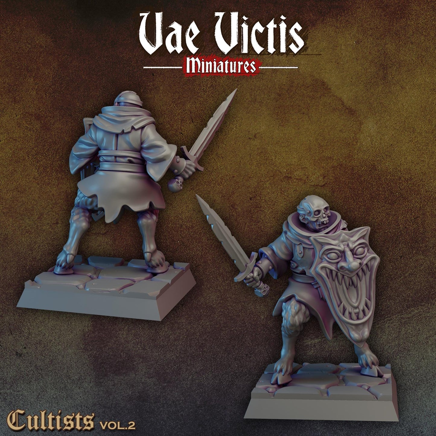 Cultists Vol. 2 | Vae Victis Miniatures | 32mm Scale Resin Printed Tabletop RPG Figures for Tabletop Roleplaying or Wargaming
