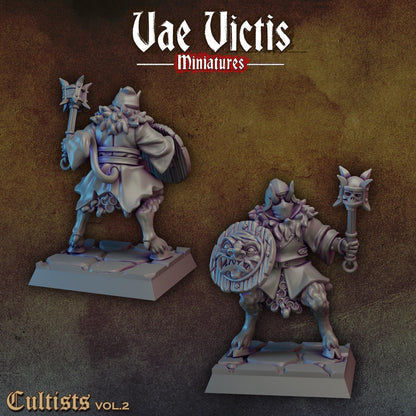 Cultists Vol. 2 | Vae Victis Miniatures | 32mm Scale Resin Printed Tabletop RPG Figures for Tabletop Roleplaying or Wargaming