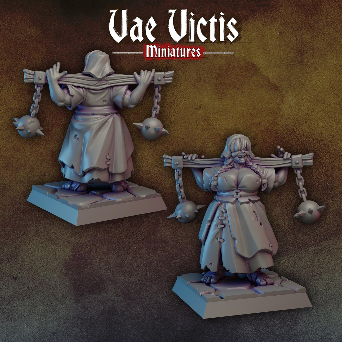 Strong Woman | Vae Victis Miniatures | 32mm Scale Resin Printed Tabletop RPG Figures for Tabletop Roleplaying or Wargaming