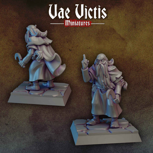 Old Druid | Vae Victis Miniatures | 32mm Scale Resin Printed Tabletop RPG Figures for Tabletop Roleplaying or Wargaming