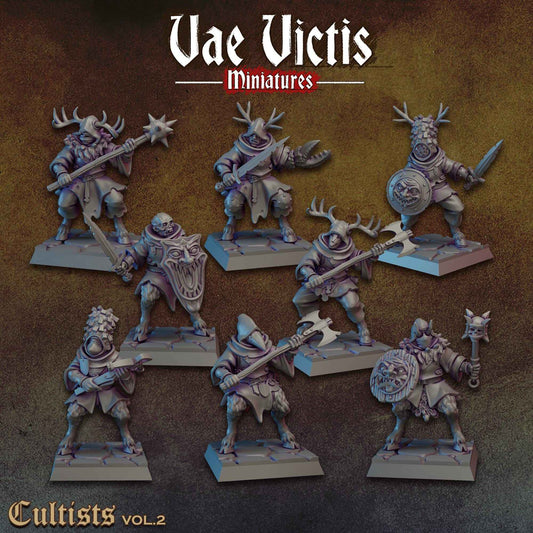 Cultists Vol. 2 | Vae Victis Miniatures | 32mm Scale Resin Printed Tabletop RPG Figures for Tabletop Roleplaying or Wargaming