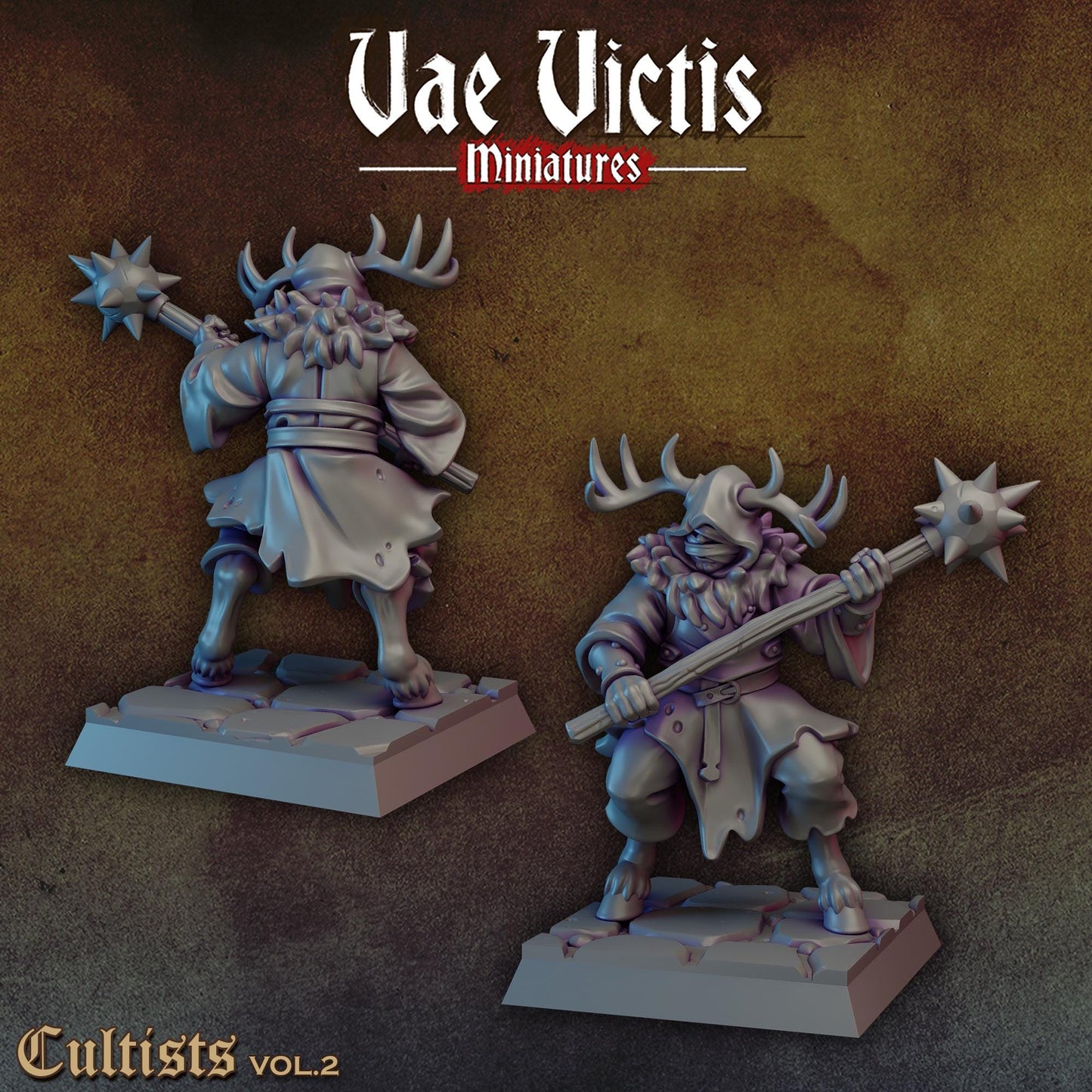 Cultists Vol. 2 | Vae Victis Miniatures | 32mm Scale Resin Printed Tabletop RPG Figures for Tabletop Roleplaying or Wargaming