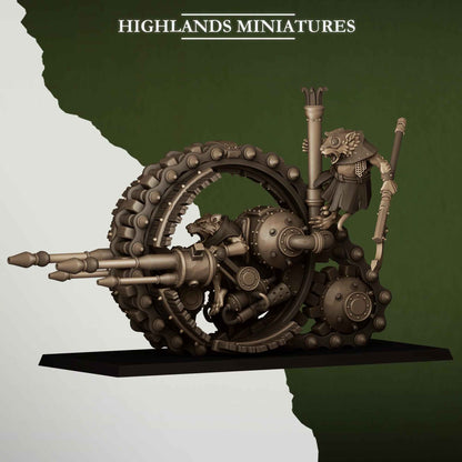 Sewer Vermin Wheeled Engine | Sewer Vermin | Highlands Miniatures | 32mm Scale Resin TTRPG Figures for Roleplaying and Wargaming