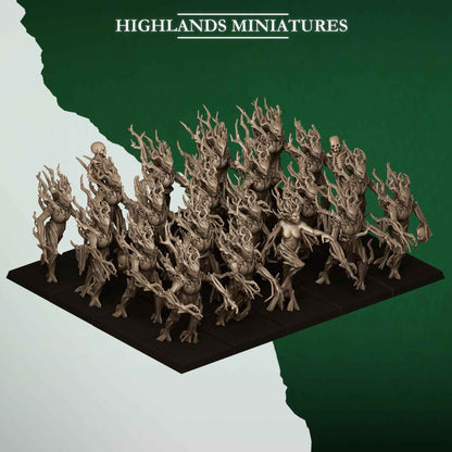 Feral Dryads | Feral Elves | Highlands Miniatures | 32mm Scale Resin Tabletop RPG Figures for Roleplaying and Wargaming