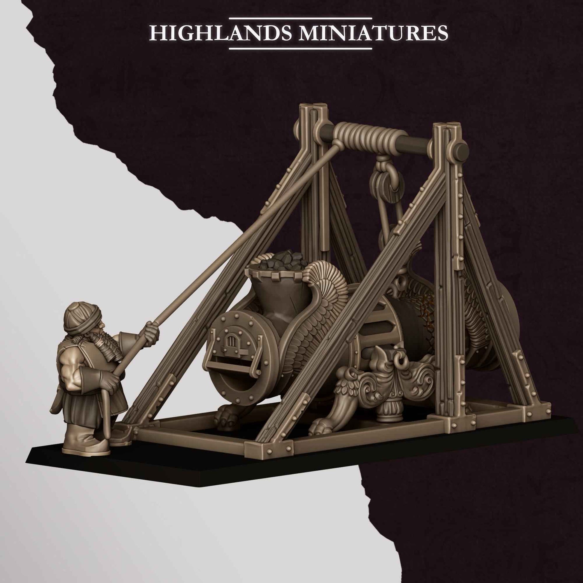 Cannon | Sons of Marduk | Highlands Miniatures | 32mm Scale Resin Tabletop RPG Figures for Roleplaying and Wargaming