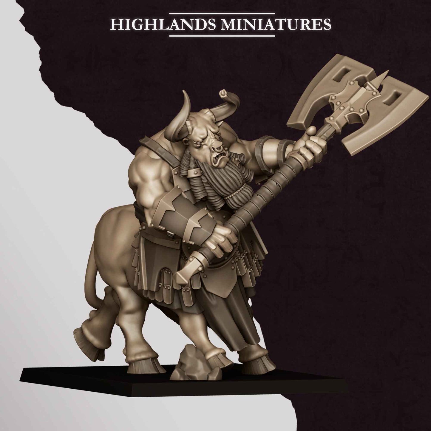 Marduk Minotaurs | Sons of Marduk | Highlands Miniatures | 32mm Scale Resin Tabletop RPG Figures for Roleplaying Wargaming