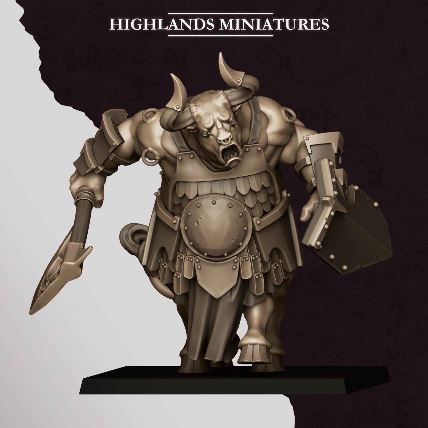 Marduk Minotaurs | Sons of Marduk | Highlands Miniatures | 32mm Scale Resin Tabletop RPG Figures for Roleplaying Wargaming