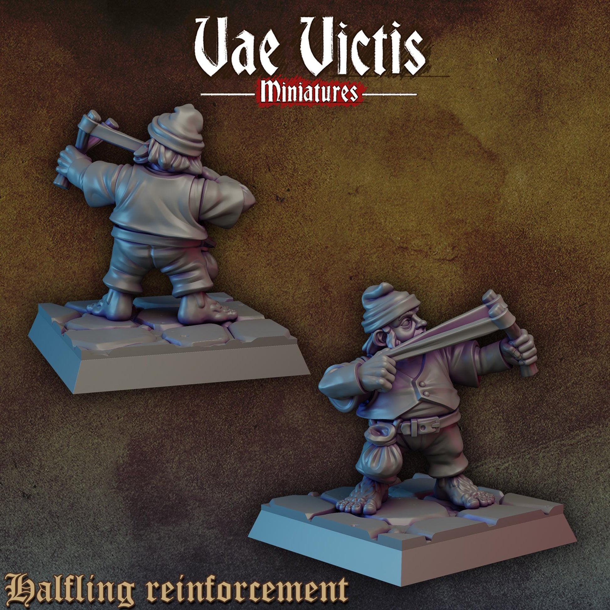 Halfling Reinforcements | Vae Victis Miniatures | 32mm Scale Resin Printed Tabletop RPG Figures for Tabletop Roleplaying or Wargaming