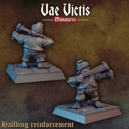 Halfling Reinforcements | Vae Victis Miniatures | 32mm Scale Resin Printed Tabletop RPG Figures for Tabletop Roleplaying or Wargaming