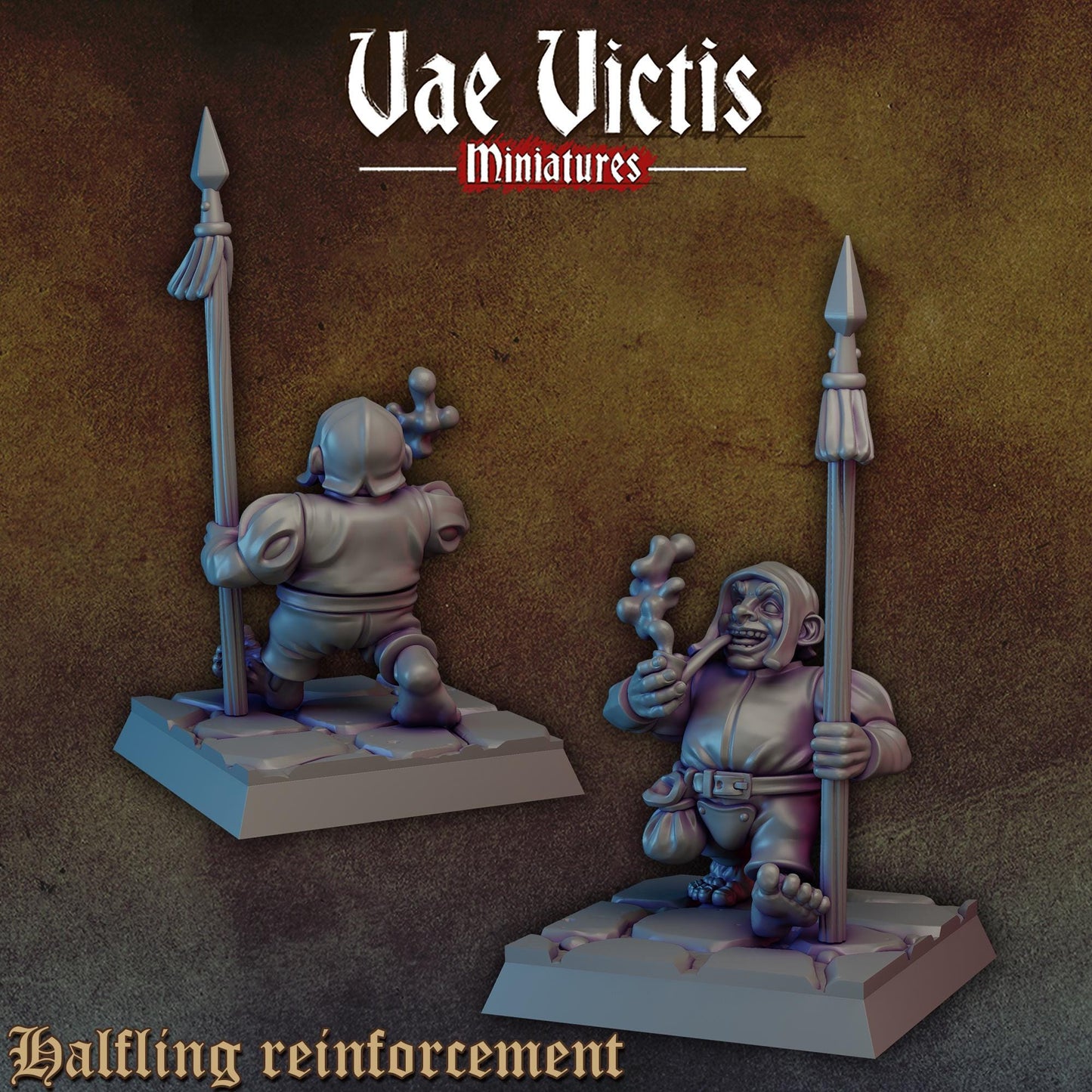 Halfling Reinforcements | Vae Victis Miniatures | 32mm Scale Resin Printed Tabletop RPG Figures for Tabletop Roleplaying or Wargaming