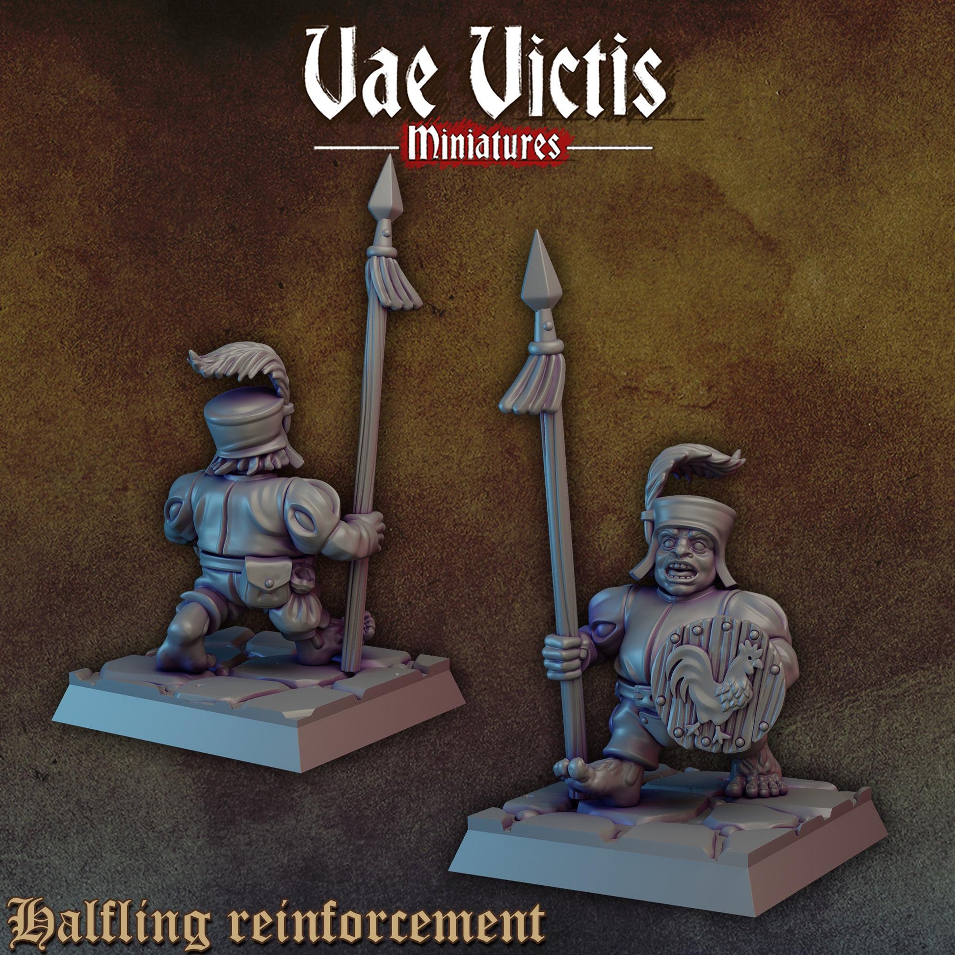 Halfling Reinforcements | Vae Victis Miniatures | 32mm Scale Resin Printed Tabletop RPG Figures for Tabletop Roleplaying or Wargaming