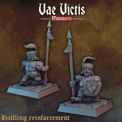Halfling Reinforcements | Vae Victis Miniatures | 32mm Scale Resin Printed Tabletop RPG Figures for Tabletop Roleplaying or Wargaming