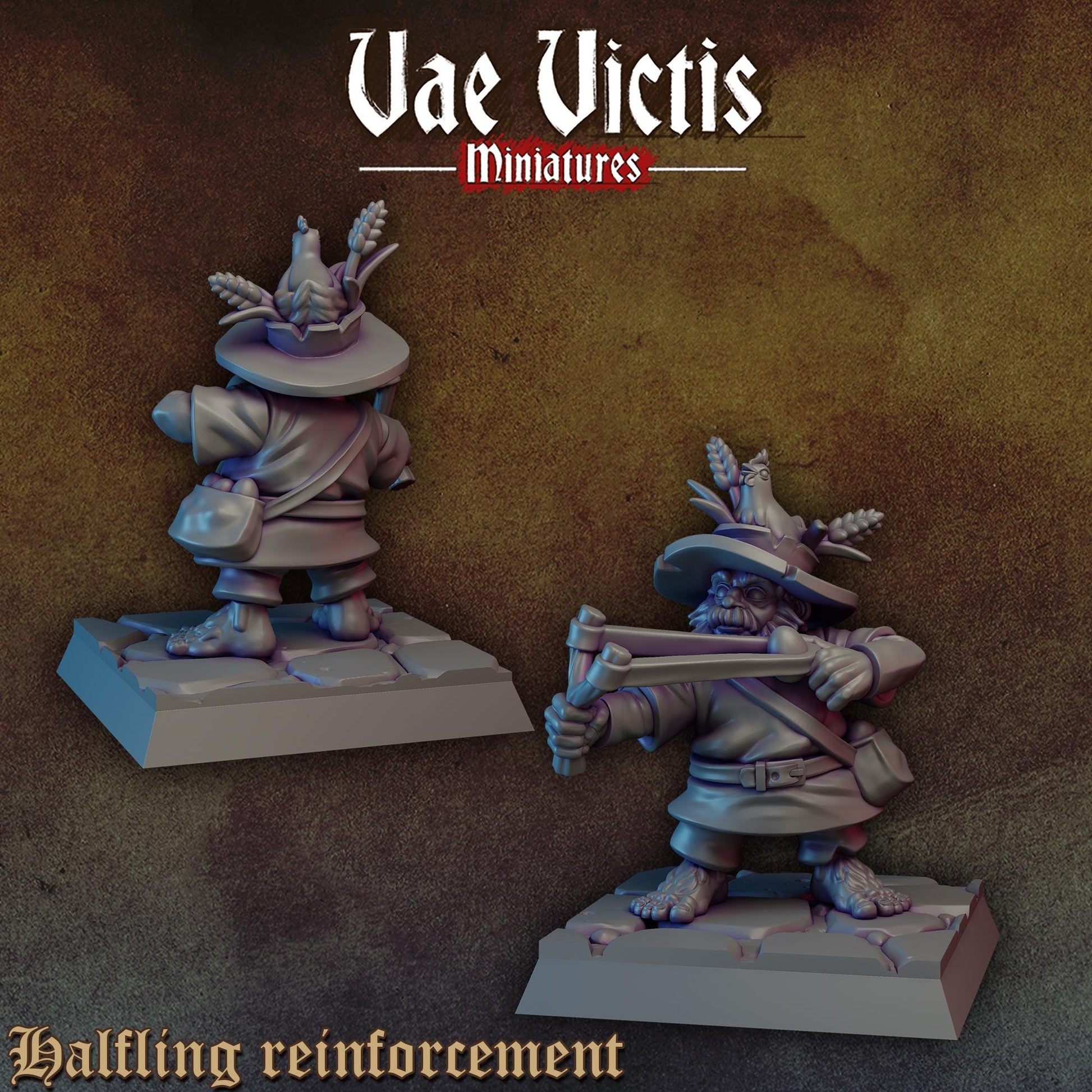 Halfling Reinforcements | Vae Victis Miniatures | 32mm Scale Resin Printed Tabletop RPG Figures for Tabletop Roleplaying or Wargaming