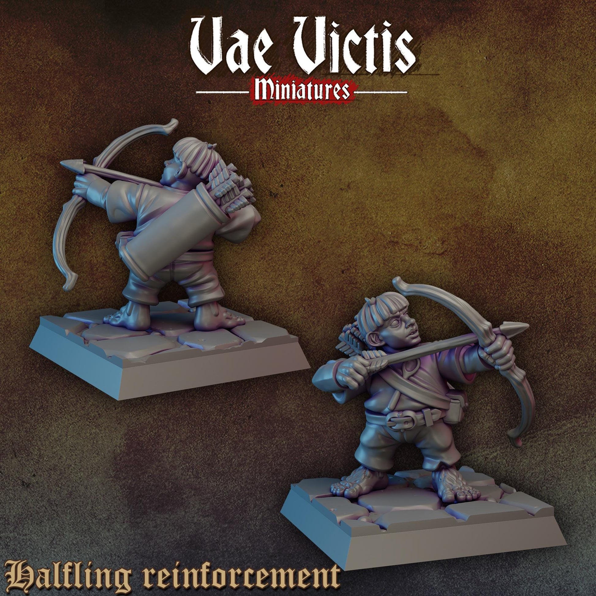 Halfling Reinforcements | Vae Victis Miniatures | 32mm Scale Resin Printed Tabletop RPG Figures for Tabletop Roleplaying or Wargaming