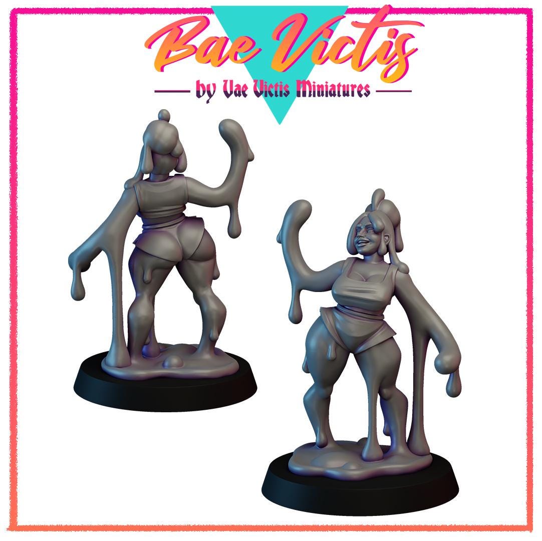 Slime Bae | Bae Victis | Vae Victis Miniatures | 32mm Scale Resin Printed Tabletop RPG Figures for Tabletop RPG's or Wargaming