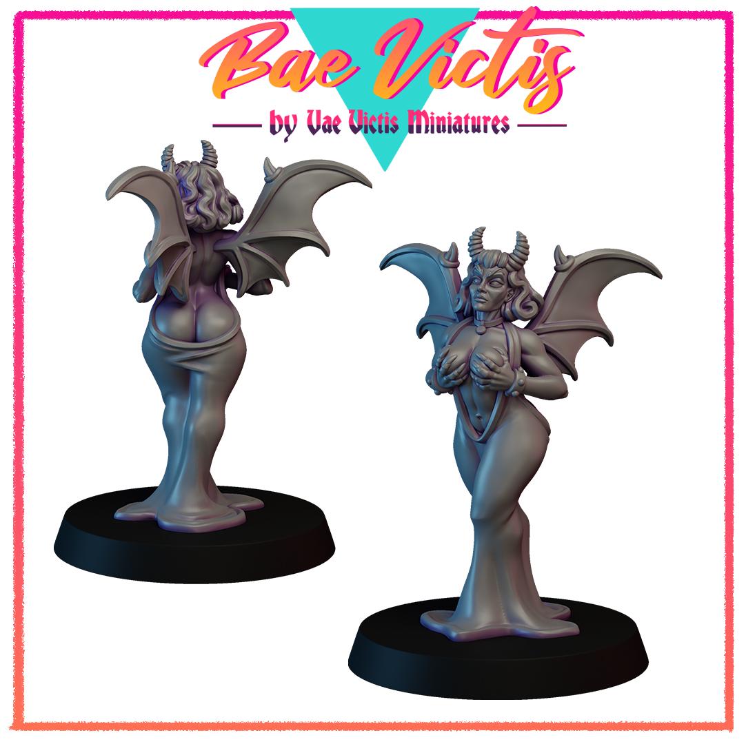 Succubus | Bae Victis | Vae Victis Miniatures | 32mm Scale Resin Printed Tabletop RPG Figures for Tabletop RPG's or Wargaming