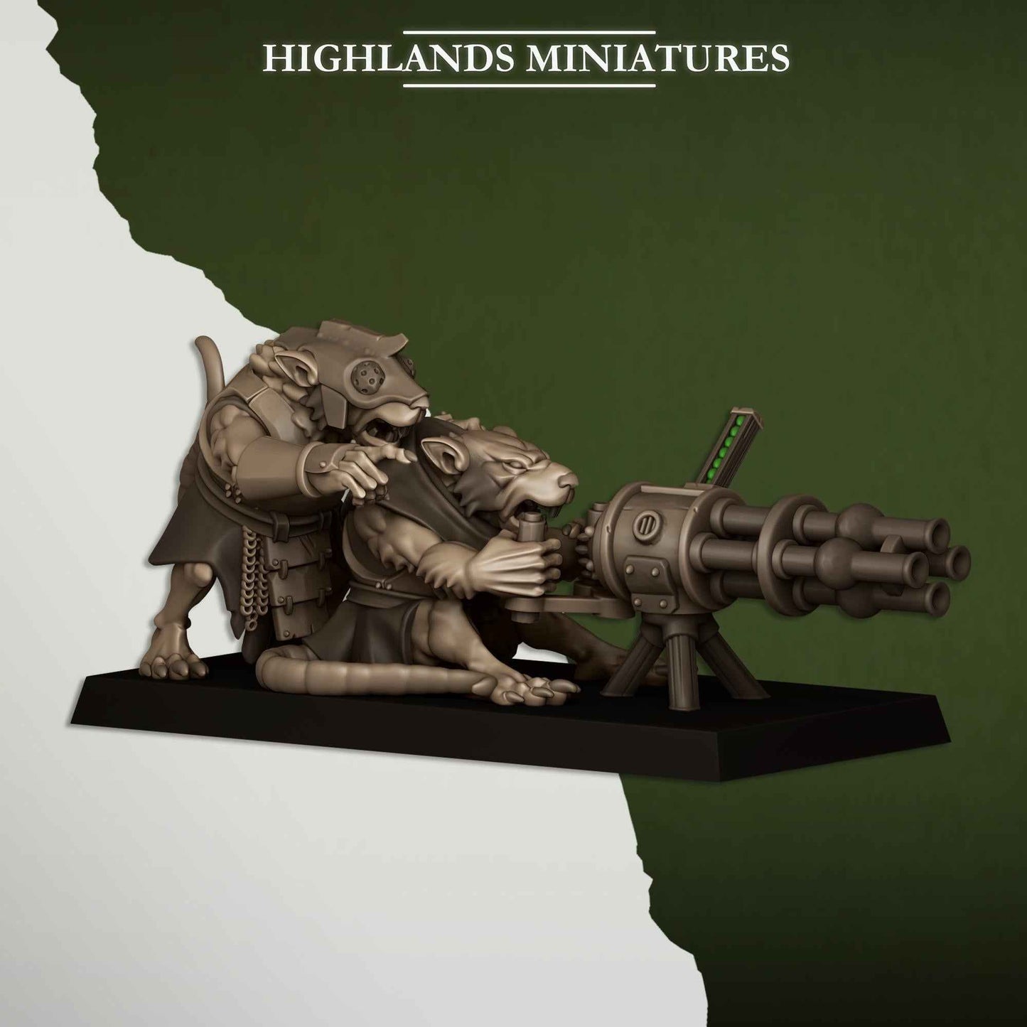 Sewer Vermin Heavy Weapons Teams | Sewer Vermin | Highlands Miniatures | 32mm Scale Resin TTRPG Figures for Roleplaying and Wargaming