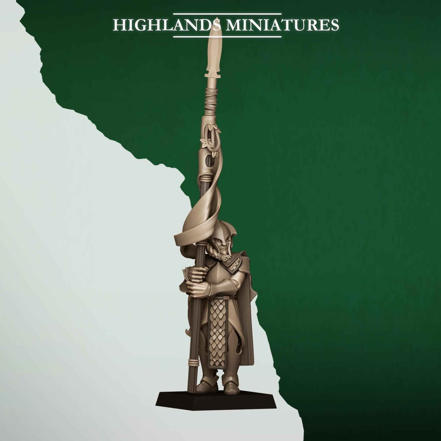 Feral Spearmen | Feral Elves | Highlands Miniatures | 32mm Scale Resin Tabletop RPG Figures for Roleplaying and Wargaming