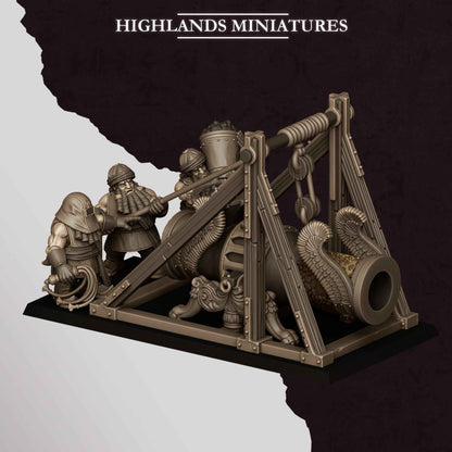 Cannon | Sons of Marduk | Highlands Miniatures | 32mm Scale Resin Tabletop RPG Figures for Roleplaying and Wargaming