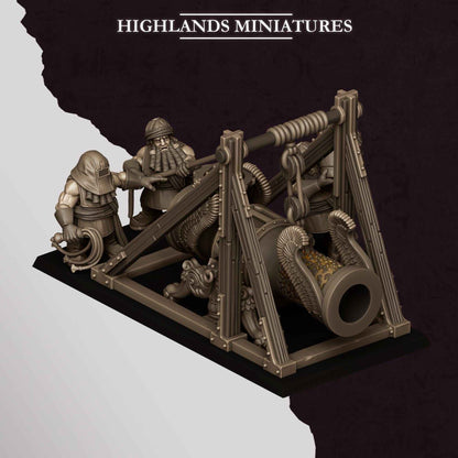 Cannon | Sons of Marduk | Highlands Miniatures | 32mm Scale Resin Tabletop RPG Figures for Roleplaying and Wargaming