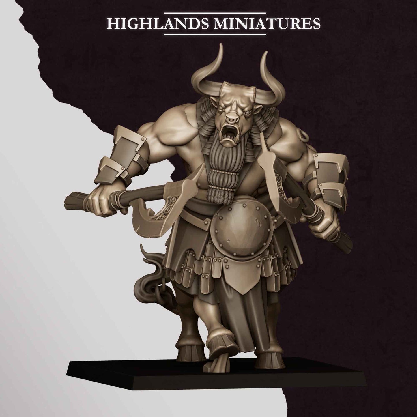 Marduk Minotaurs | Sons of Marduk | Highlands Miniatures | 32mm Scale Resin Tabletop RPG Figures for Roleplaying Wargaming
