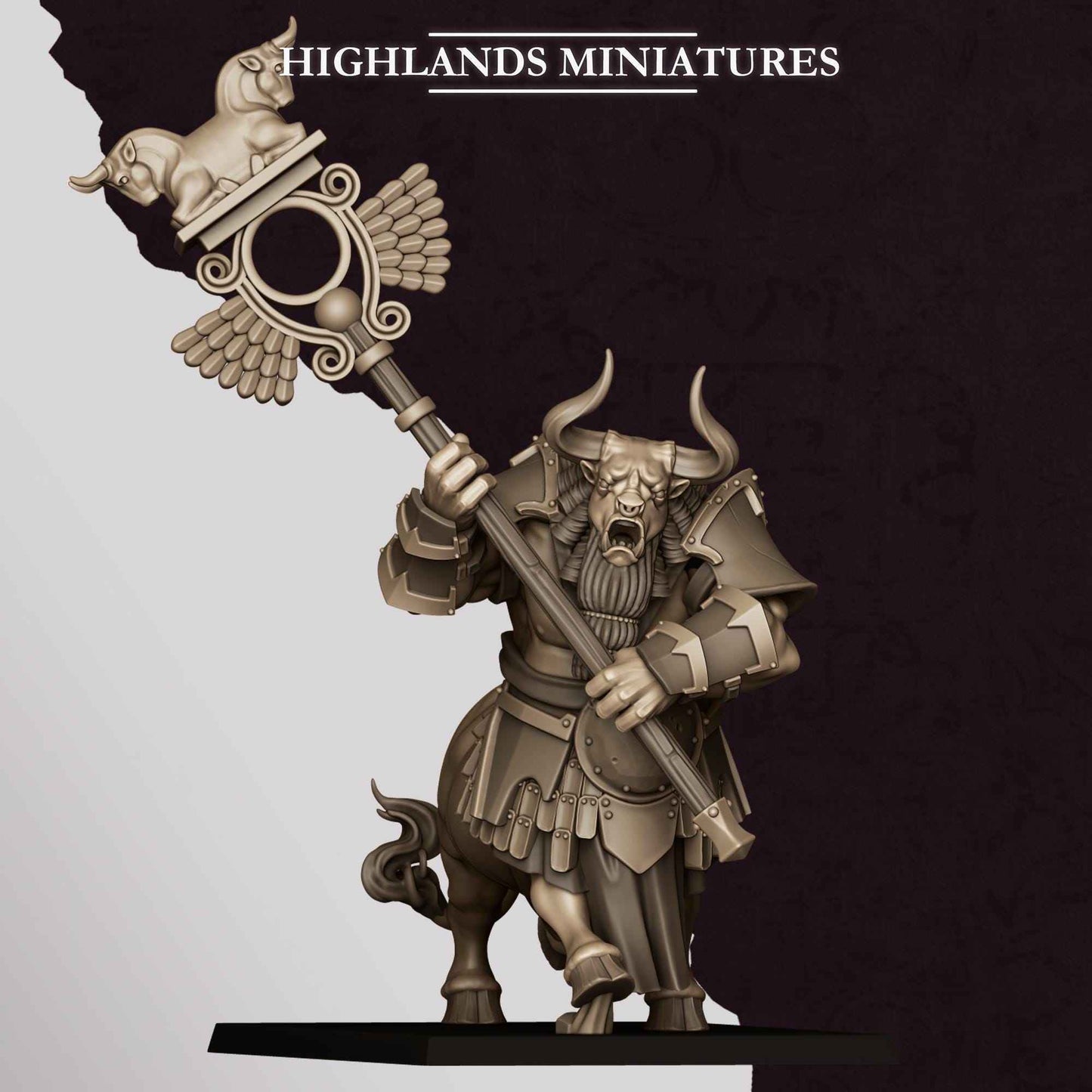 Marduk Minotaurs | Sons of Marduk | Highlands Miniatures | 32mm Scale Resin Tabletop RPG Figures for Roleplaying Wargaming