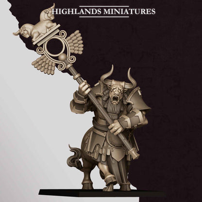 Marduk Minotaurs | Sons of Marduk | Highlands Miniatures | 32mm Scale Resin Tabletop RPG Figures for Roleplaying Wargaming