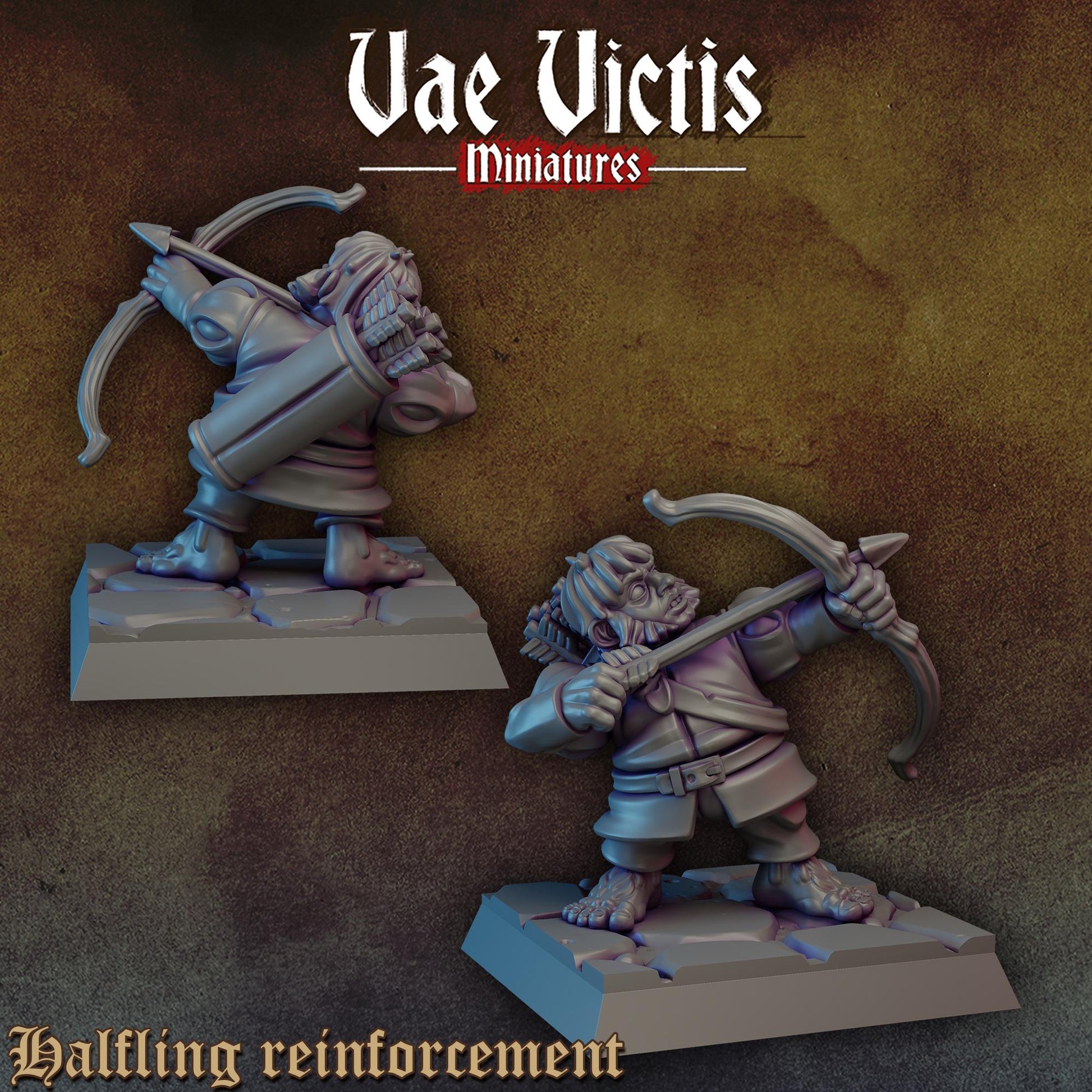 Halfling Reinforcements | Vae Victis Miniatures | 32mm Scale Resin Printed Tabletop RPG Figures for Tabletop Roleplaying or Wargaming
