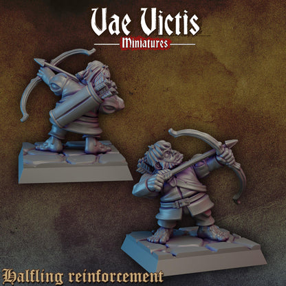 Halfling Reinforcements | Vae Victis Miniatures | 32mm Scale Resin Printed Tabletop RPG Figures for Tabletop Roleplaying or Wargaming