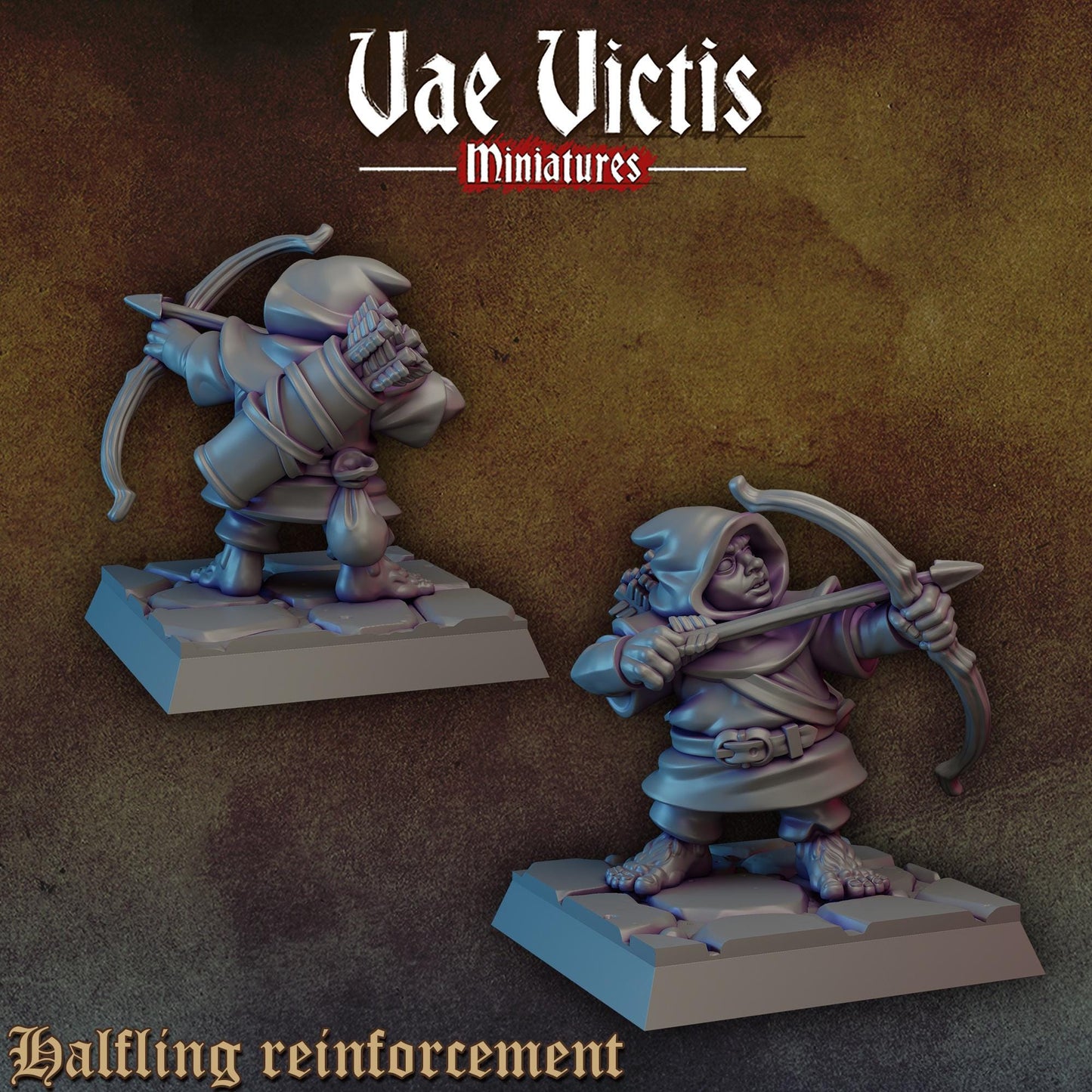 Halfling Reinforcements | Vae Victis Miniatures | 32mm Scale Resin Printed Tabletop RPG Figures for Tabletop Roleplaying or Wargaming
