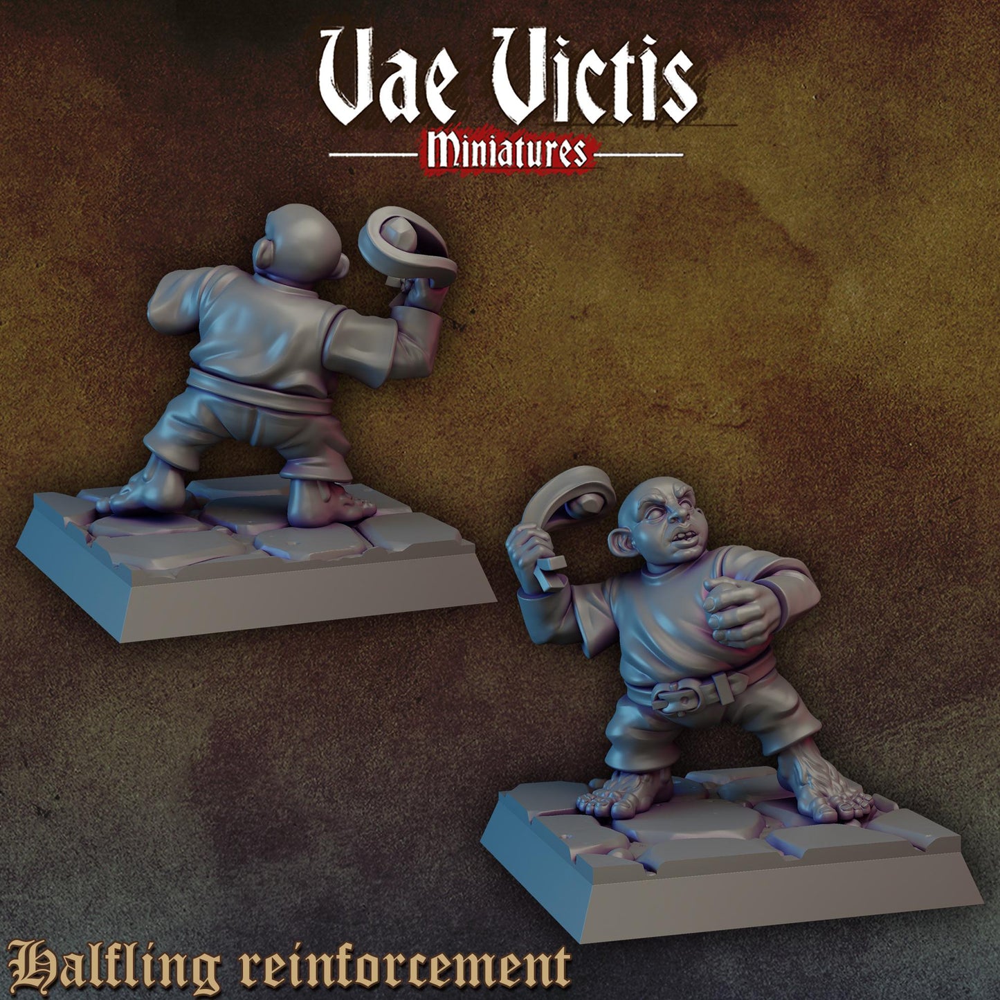 Halfling Reinforcements | Vae Victis Miniatures | 32mm Scale Resin Printed Tabletop RPG Figures for Tabletop Roleplaying or Wargaming