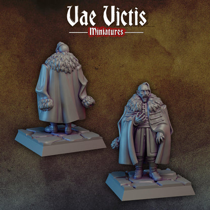 Cossack Leader | Vae Victis Miniatures | 32mm Scale Resin Printed Tabletop RPG Figures for Tabletop Roleplaying or Wargaming