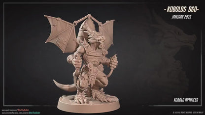 Kobold Artiticer | Kobolds D&D | Bite The Bullet | 35mm Scale | Resin Printed Tabletop RPG Miniature Figures | DND | 5E