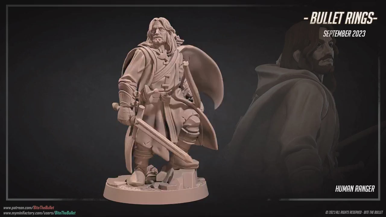 Ranger Explorer | Bite The Bullet | 35mm Scale | Resin Printed Tabletop RPG Miniature Figures | DND | 5E