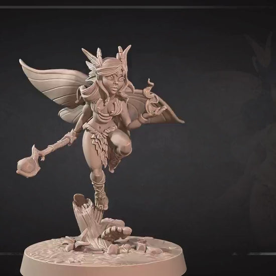 Pixie Druid | Pixies | Bite The Bullet | 35mm Scale | Resin Printed Tabletop RPG Miniature Figures | DND | 5E