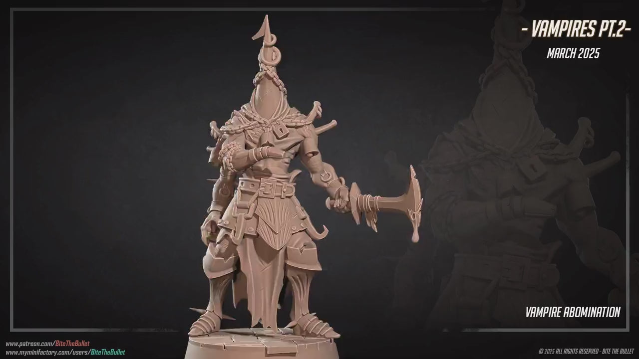 Abomination | Vampires Pt. 2 | Bite The Bullet | 35mm Scale | Resin Printed Tabletop RPG Miniature Figures | DND | 5E
