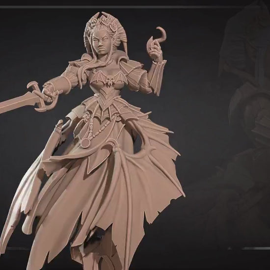 Vampire Witch | Vampires Pt. 2 | Bite The Bullet | 35mm Scale | Resin Printed Tabletop RPG Miniature Figures | DND | 5E
