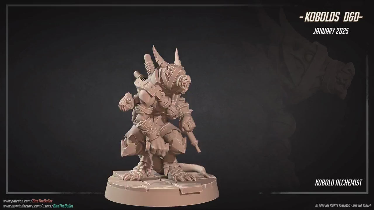 Kobold Alchemist | Kobolds D&D | Bite The Bullet | 35mm Scale | Resin Printed Tabletop RPG Miniature Figures | DND | 5E