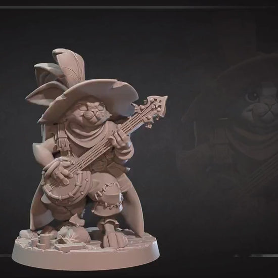 Harengon Bard | Bite The Bullet | 35mm Scale | Resin Printed Tabletop RPG Miniature Figures | DND | 5E