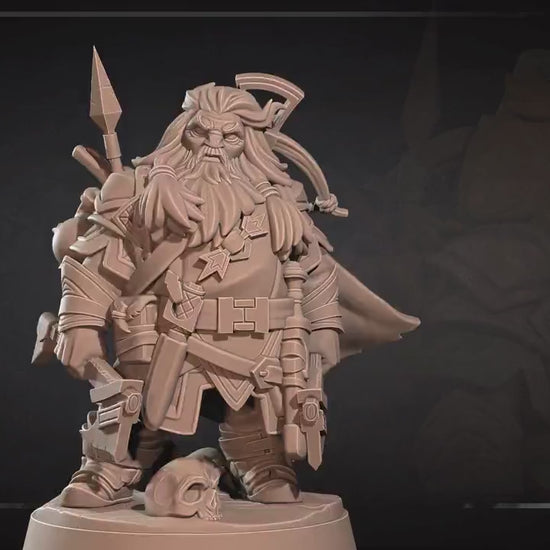 Dwarf Ranger | Iconic Heroes | Bite The Bullet | 35mm Scale | Resin Printed Tabletop RPG Miniature Figures | DND | 5E