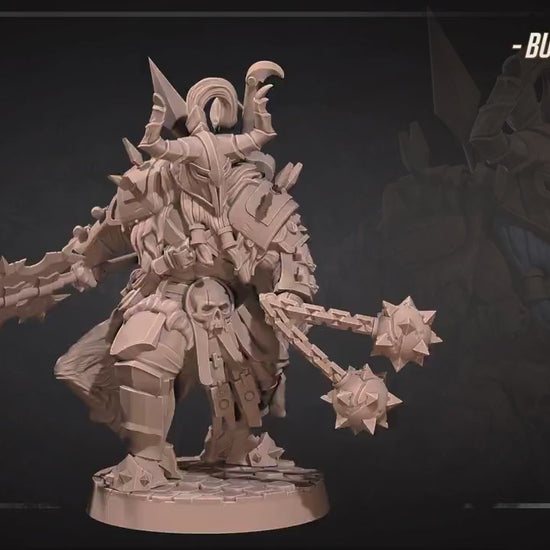 Hero Barbarian Male | Bite The Bullet | 35mm Scale | Resin Printed Tabletop RPG Miniature Figures | DND | 5E