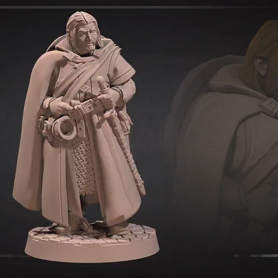 Human Explorer | Bite The Bullet | 35mm Scale | Resin Printed Tabletop RPG Miniature Figures | DND | 5E