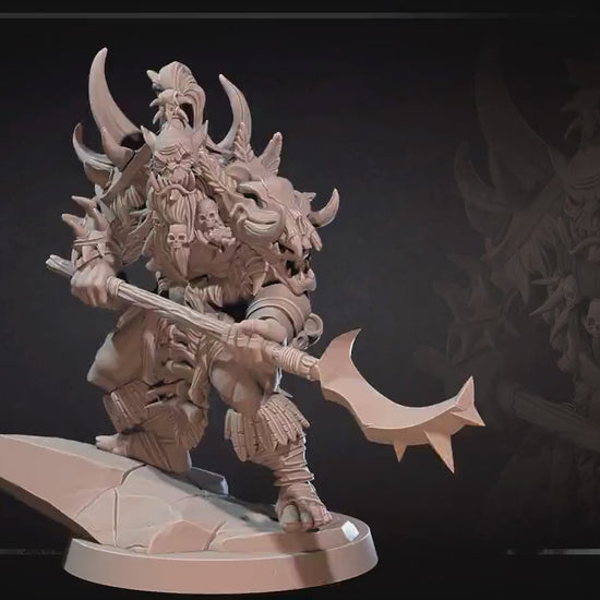 Orc Necromancer | Bite The Bullet | 35mm Scale | Resin Printed Tabletop RPG Miniature Figures | DND | 5E
