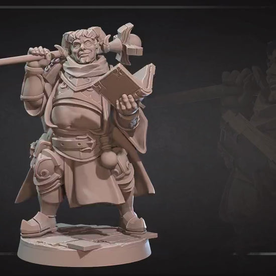 Tiefling Cleric | Bite The Bullet | 35mm Scale | Resin Printed Tabletop RPG Miniature Figures | DND | 5E