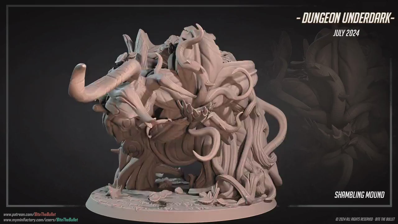 Marshland Shambler | Bite The Bullet | 35mm Scale | Resin Printed Tabletop RPG Miniature Figures | DND | 5E