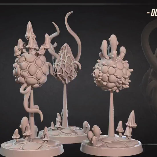 Marshland Gas Spores Set | Bite The Bullet | 35mm Scale | Resin Printed Tabletop RPG Miniature Figures | DND | 5E