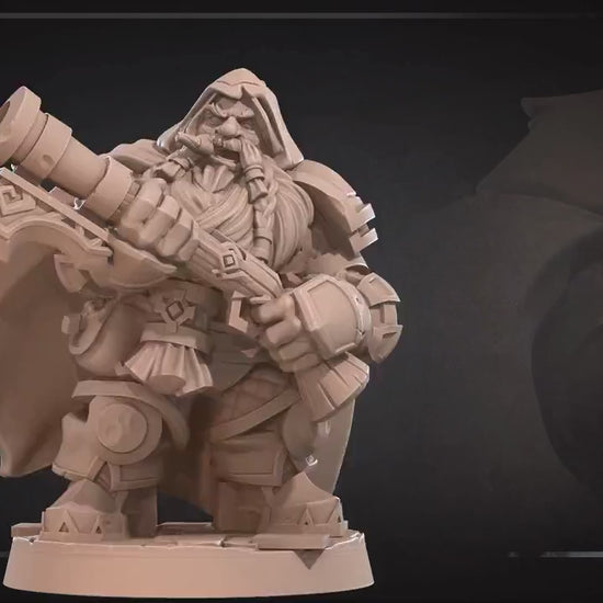 Dwarf Rifleman | Bite The Bullet | 35mm Scale | Resin Printed Tabletop RPG Miniature Figures | DND | 5E